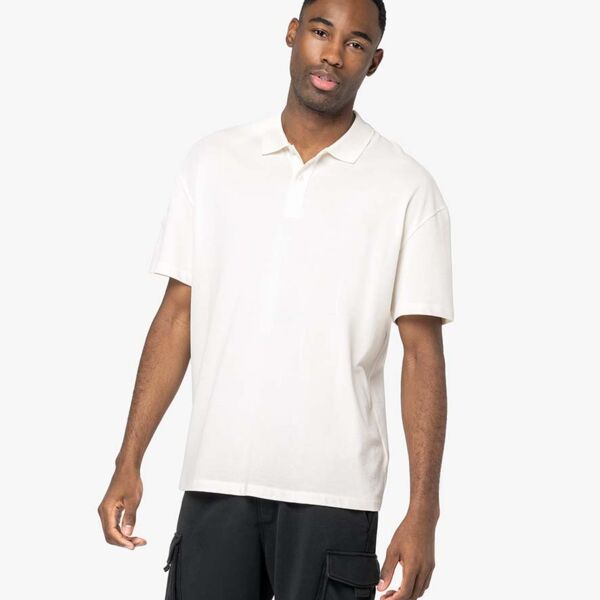 Native Spirit Drop Shoulder Piqué Polo Shirt Thumbnail
