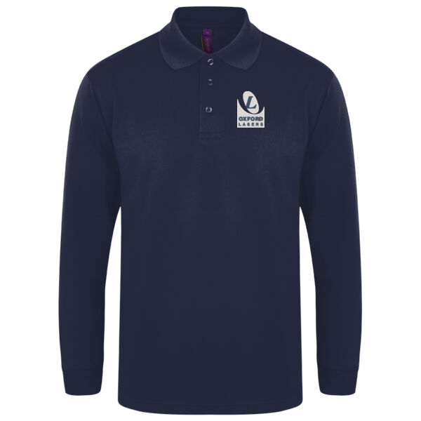 Long Sleeve Polyester Polo Shirt Thumbnail
