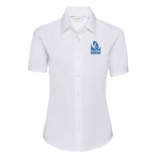 Ladies Short Sleeve Oxford Shirt Thumbnail