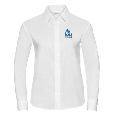 Ladies Long Sleeve Oxford Shirt Thumbnail